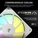 Corsair RS120 ARGB 120mm PWM Fan - White (Triple Pack) (CO-9050185-WW)