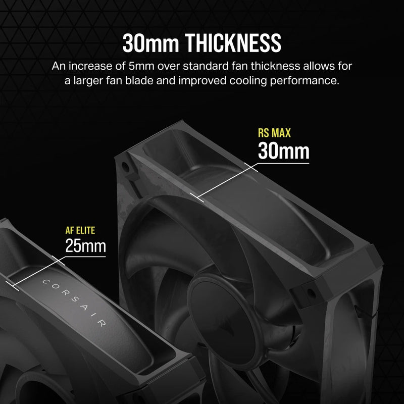 Corsair iCUE LINK RS120 MAX 120MM PWM Thick fan (Black) (Single Pack)