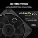 Corsair iCUE LINK RS120 MAX 120MM PWM Thick fan (Black) (Single Pack)