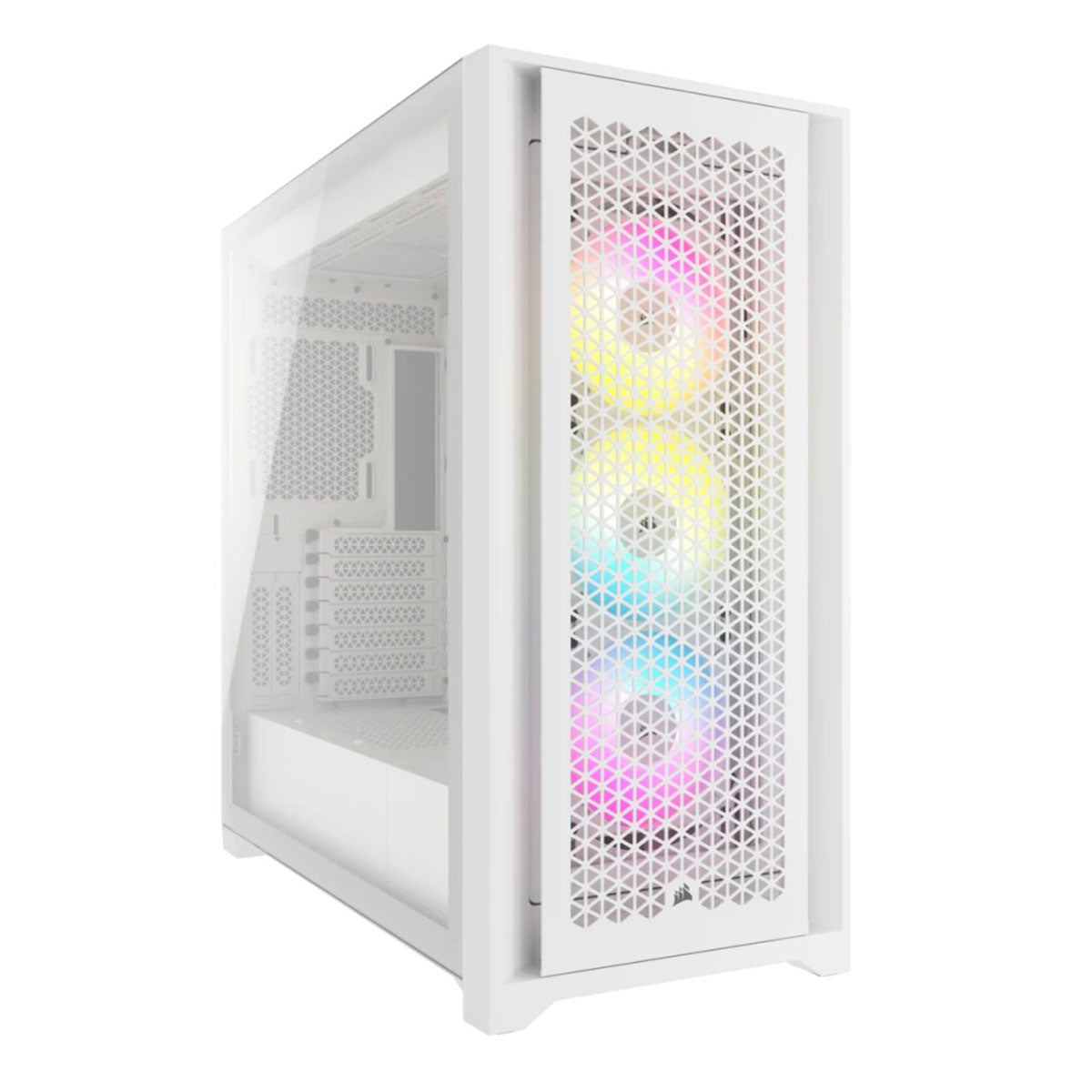 Corsair iCue 5000D RGB Airflow Mid-Tower ATX PC Case (White)