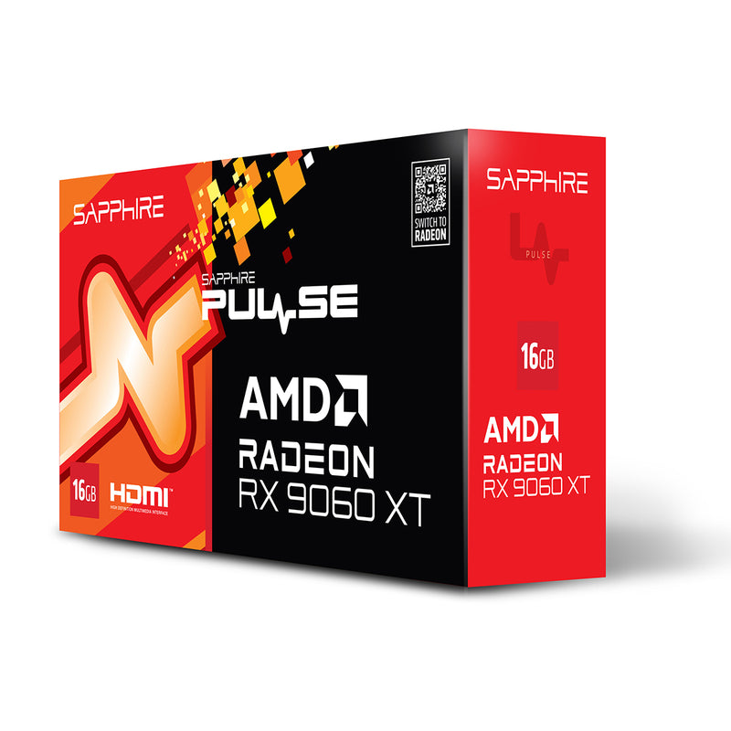 Sapphire Pulse AMD Radeon RX 9060 XT Gaming OC 16GB GDDR6 Graphics Card
