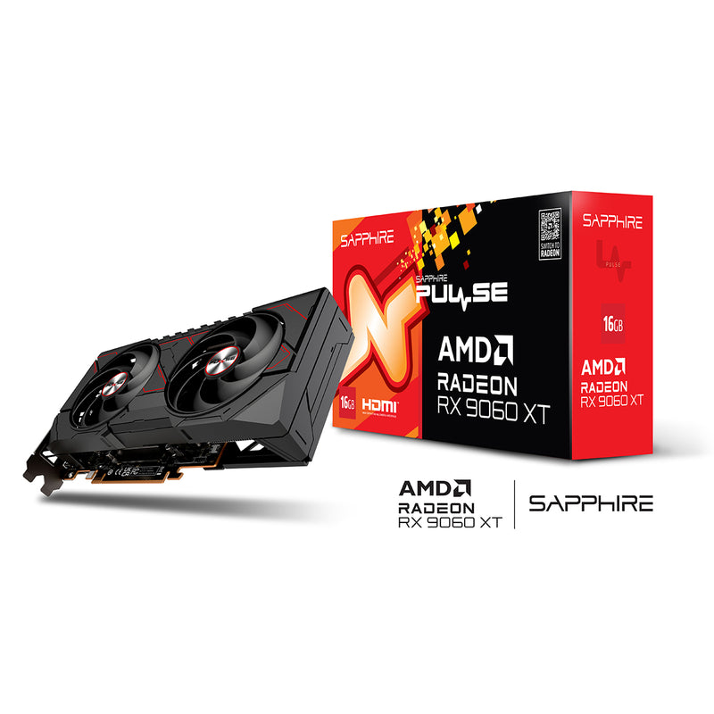 Sapphire Pulse AMD Radeon RX 9060 XT Gaming OC 16GB GDDR6 Graphics Card