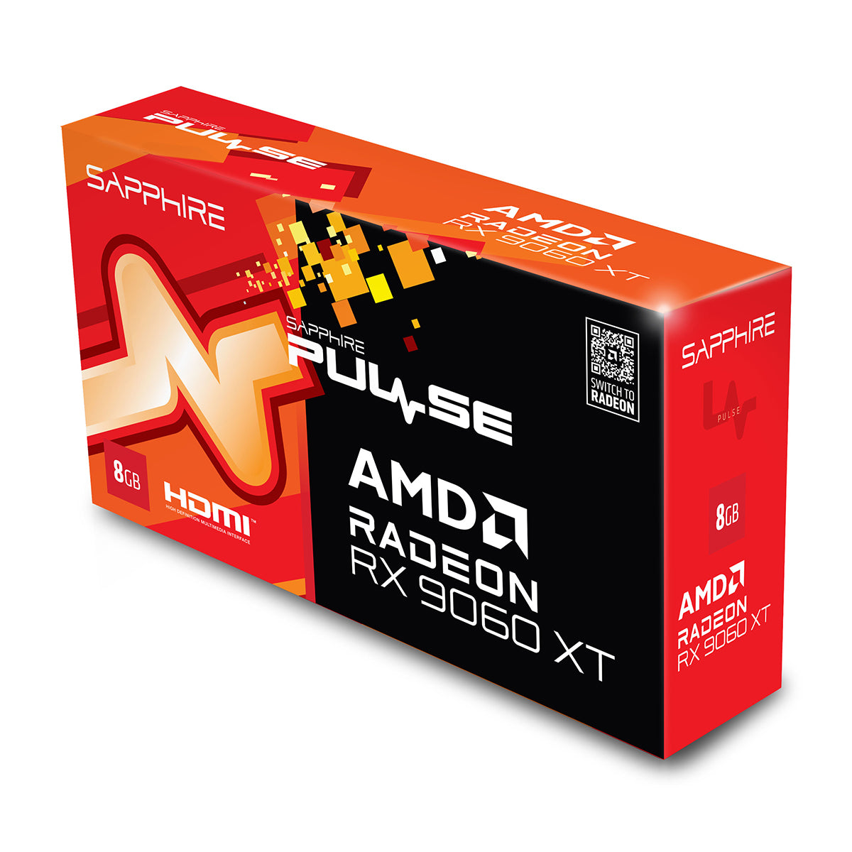 Sapphire Pulse AMD Radeon RX 9060 XT Gaming OC 8GB GDDR6 Graphics Card