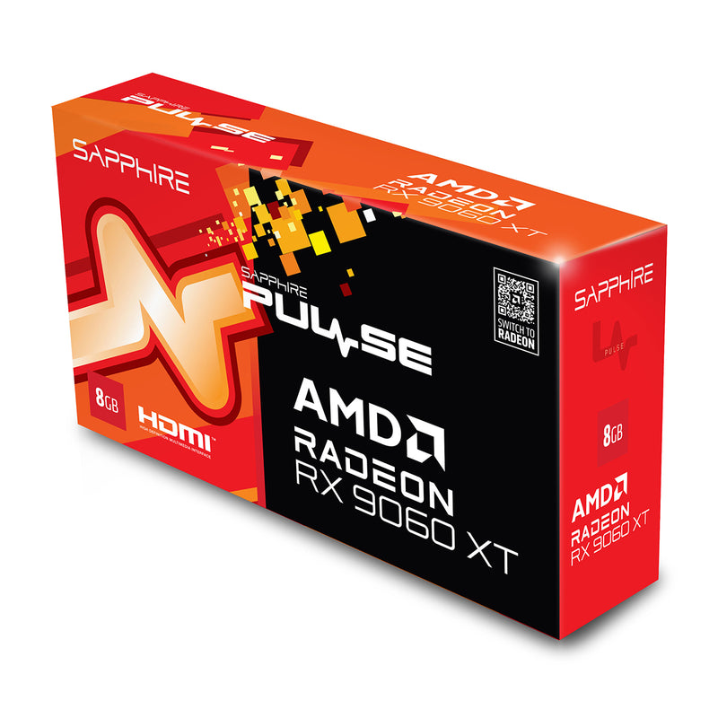 Sapphire Pulse AMD Radeon RX 9060 XT Gaming OC 8GB GDDR6 Graphics Card