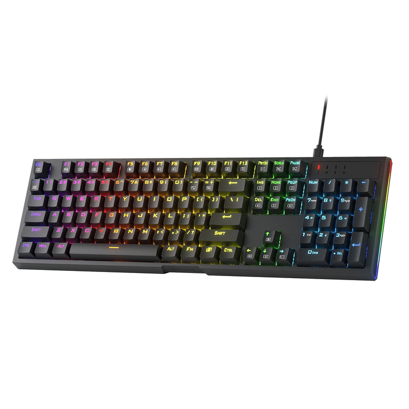 Redragon Argo Full-Size Hot-Swappable RGB Wired Mechanical Gaming Keyboard (Dust-Proof Red Switch)