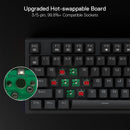 Redragon Argo Full-Size Hot-Swappable RGB Wired Mechanical Gaming Keyboard (Dust-Proof Red Switch)