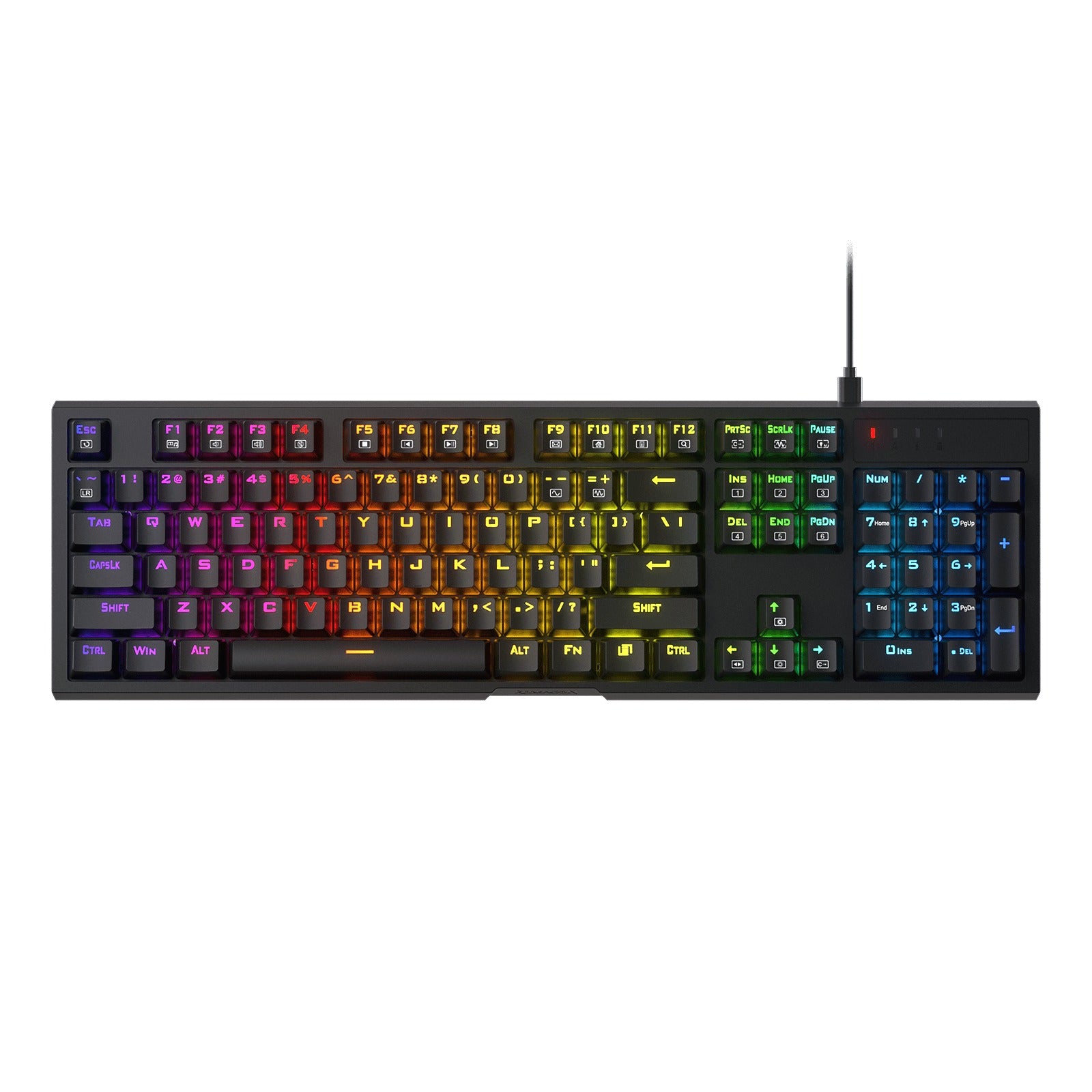 Redragon Argo Full-Size Hot-Swappable RGB Wired Mechanical Gaming Keyboard (Dust-Proof Red Switch)