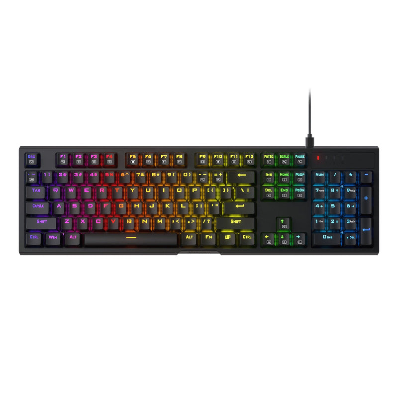 Redragon Argo Full-Size Hot-Swappable RGB Wired Mechanical Gaming Keyboard (Dust-Proof Red Switch)