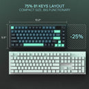 Redragon Behemoth K724GBG-RGB-PRO  Mechanical Keyboard with LCD Screen