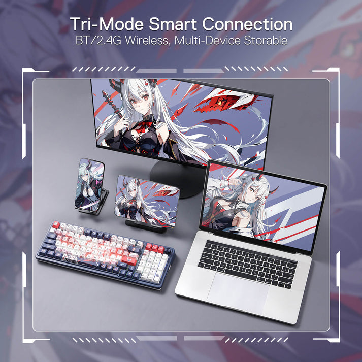 Redragon Eisa Pro SE Anime 3 Modes 98-Key Hot-Swappable RGB Mechanical Keyboard