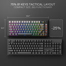 Redragon Behemoth K724SP-RGB-PRO Mechanical Keyboard with LCD Screen
