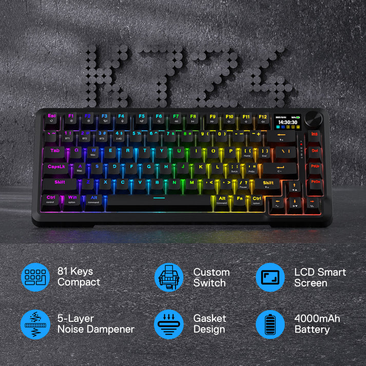 Redragon Behemoth K724-RGB-PRO Mechanical Keyboard with LCD Screen