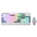 Redragon S151W Gaming Essentials Wired Keyboard & Mouse Bundle (White)