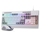Redragon S151W Gaming Essentials Wired Keyboard & Mouse Bundle (White)