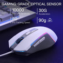 Redragon S151W Gaming Essentials Wired Keyboard & Mouse Bundle (White)