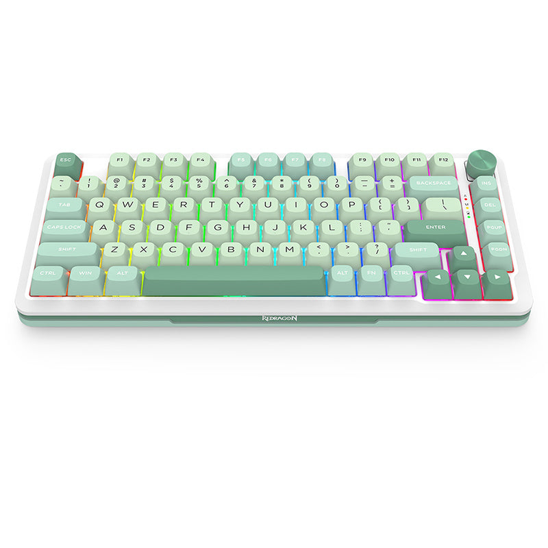 Redragon Cyrus Pro RGB Wireless 75% Gasket Hot-Swappable Mechanical Keyboard w/ Knob