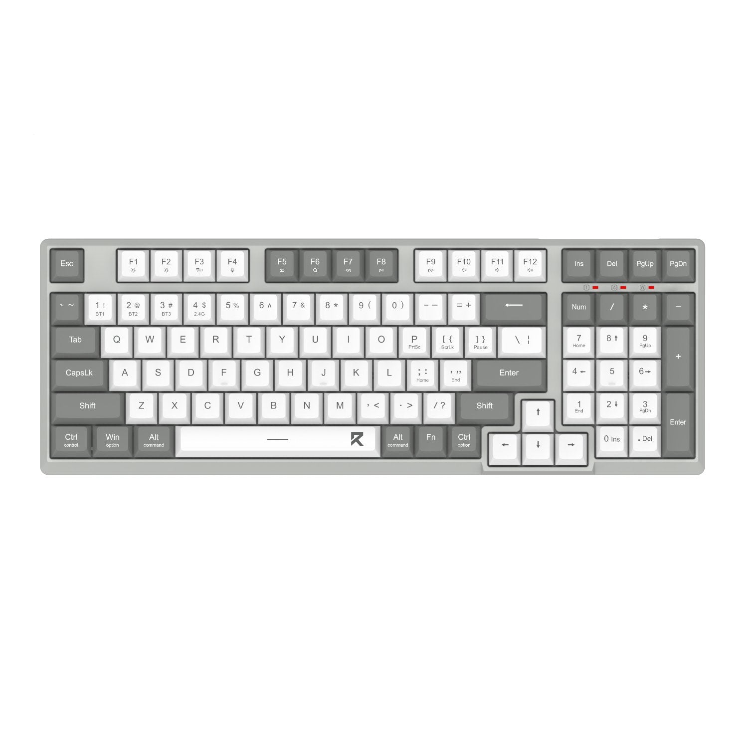 Redragon BK-7113 Scissor Mechanism Slim Wired Full-Size Keyboard (White/Grey)