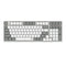 Redragon BK-7113 Scissor Mechanism Slim Wired Full-Size Keyboard (White/Grey)