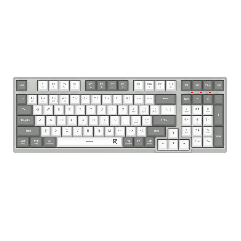 Redragon BK-7113 Scissor Mechanism Slim Wired Full-Size Keyboard (White/Grey)