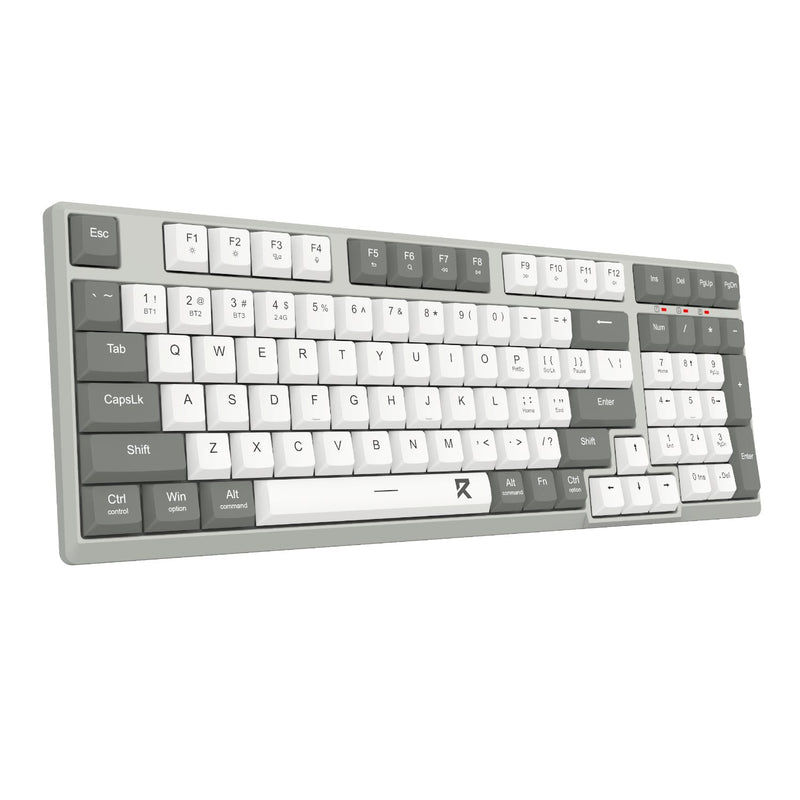 Redragon BK-7113 Scissor Mechanism Slim Wired Full-Size Keyboard (White/Grey)