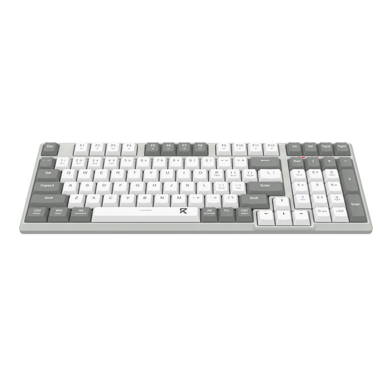 Redragon BK-7113 Scissor Mechanism Slim Wired Full-Size Keyboard (White/Grey)