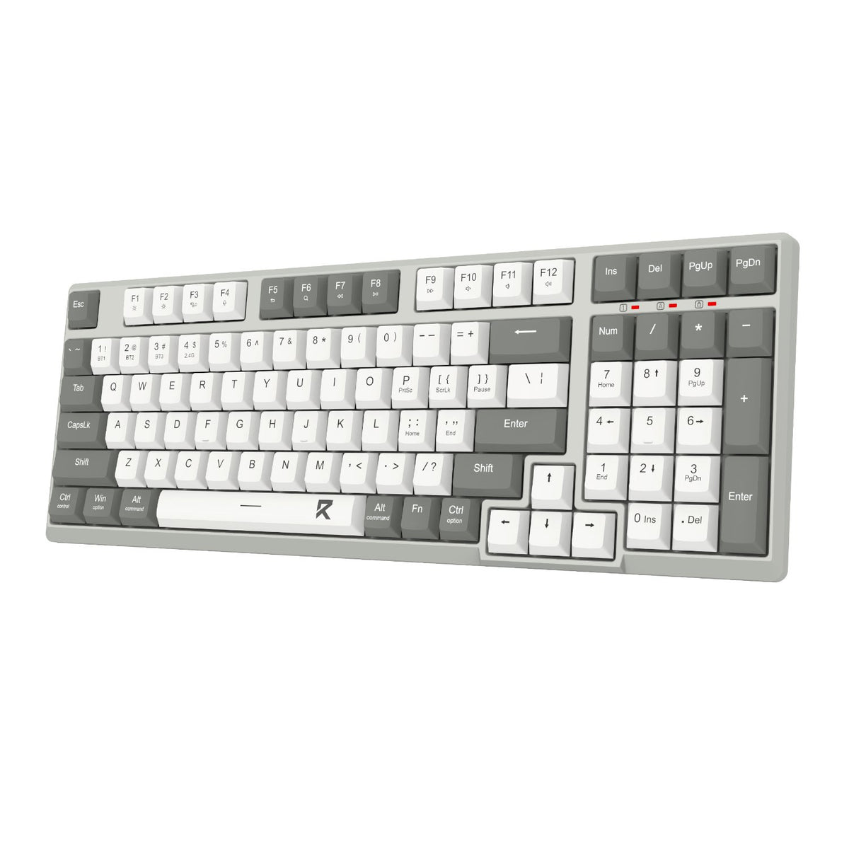 Redragon BK-7113 Scissor Mechanism Slim Wired Full-Size Keyboard (White/Grey)