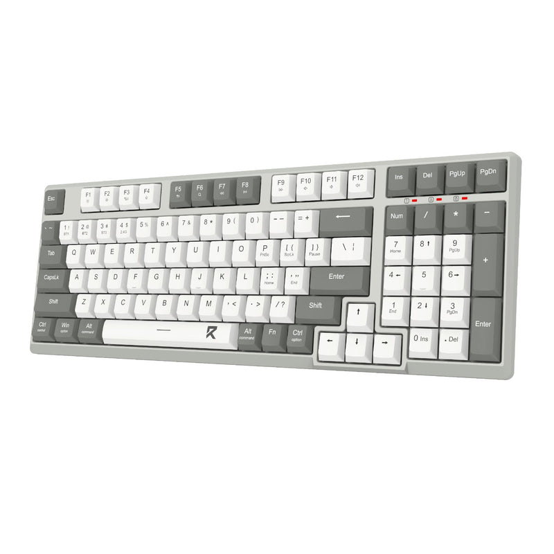 Redragon BK-7113 Scissor Mechanism Slim Wired Full-Size Keyboard (White/Grey)