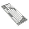 Redragon BK-7113 Scissor Mechanism Slim Wired Full-Size Keyboard (White/Grey)