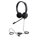 Jabra Evolve 20 MS Stereo Wired Headset (Black)