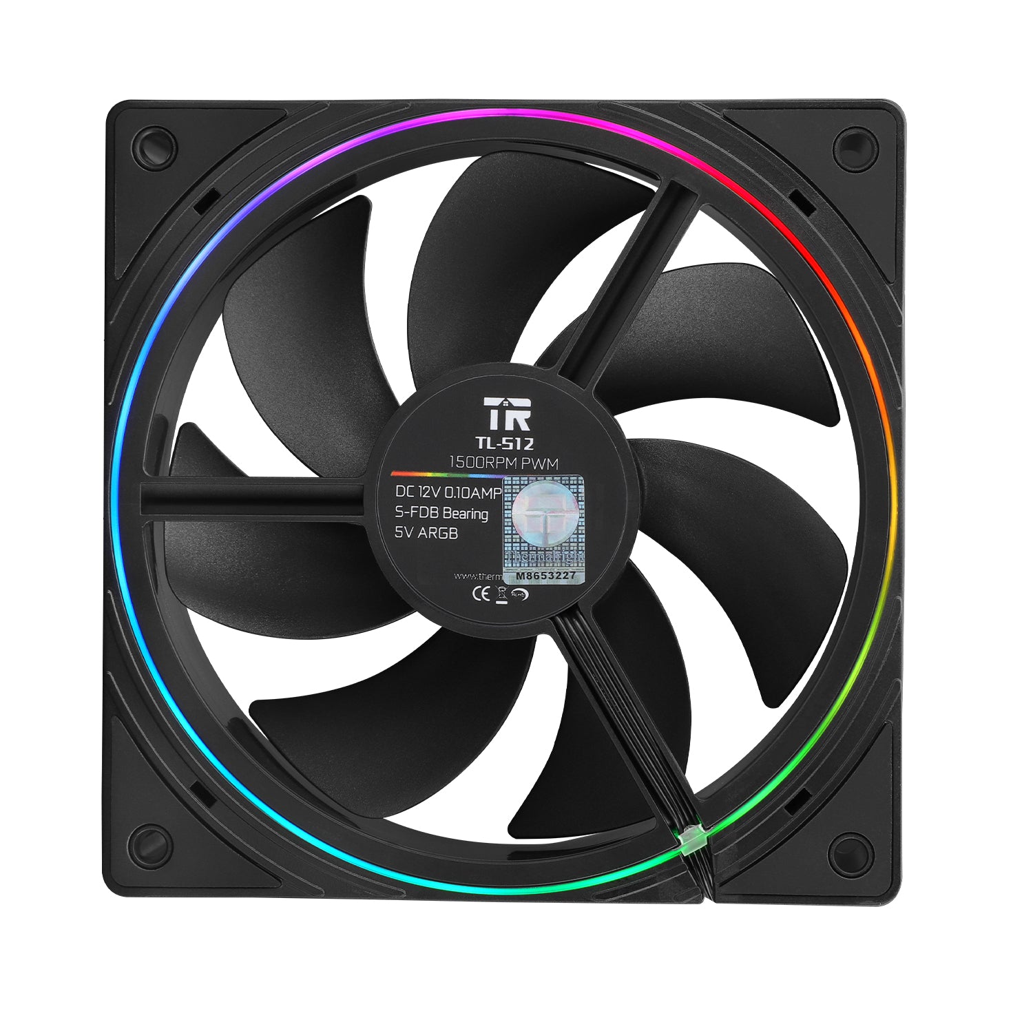Thermalright TL-S12 120mm PWM ARGB Light Ring Case Fan
