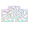 Thermalright TL-S12 120mm PWM ARGB Light Ring Case Fan (Black, White) (3-Pack)