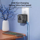 Vyvylabs Explorer Series GaN 5 Ports+AC Fast Charger Travel Adapter