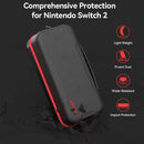 OIVO Carrying Case for Nintendo Switch 2 / Nintendo Switch / Nintendo Switch OLED (Black/Red)