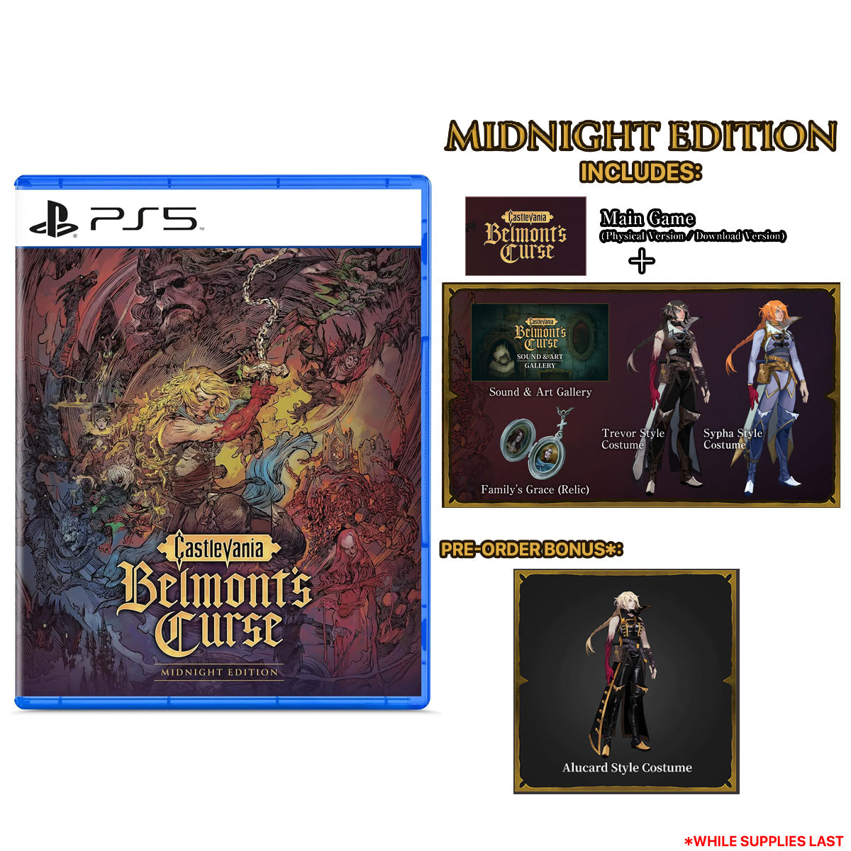 Castlevania Belmonts Curse Midnight Edition