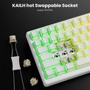 Royal Kludge RK-M75 Tri-Mode RGB 81 Keys Hot-Swappable Mechanical Keyboard Aurora (Creamy Switch)
