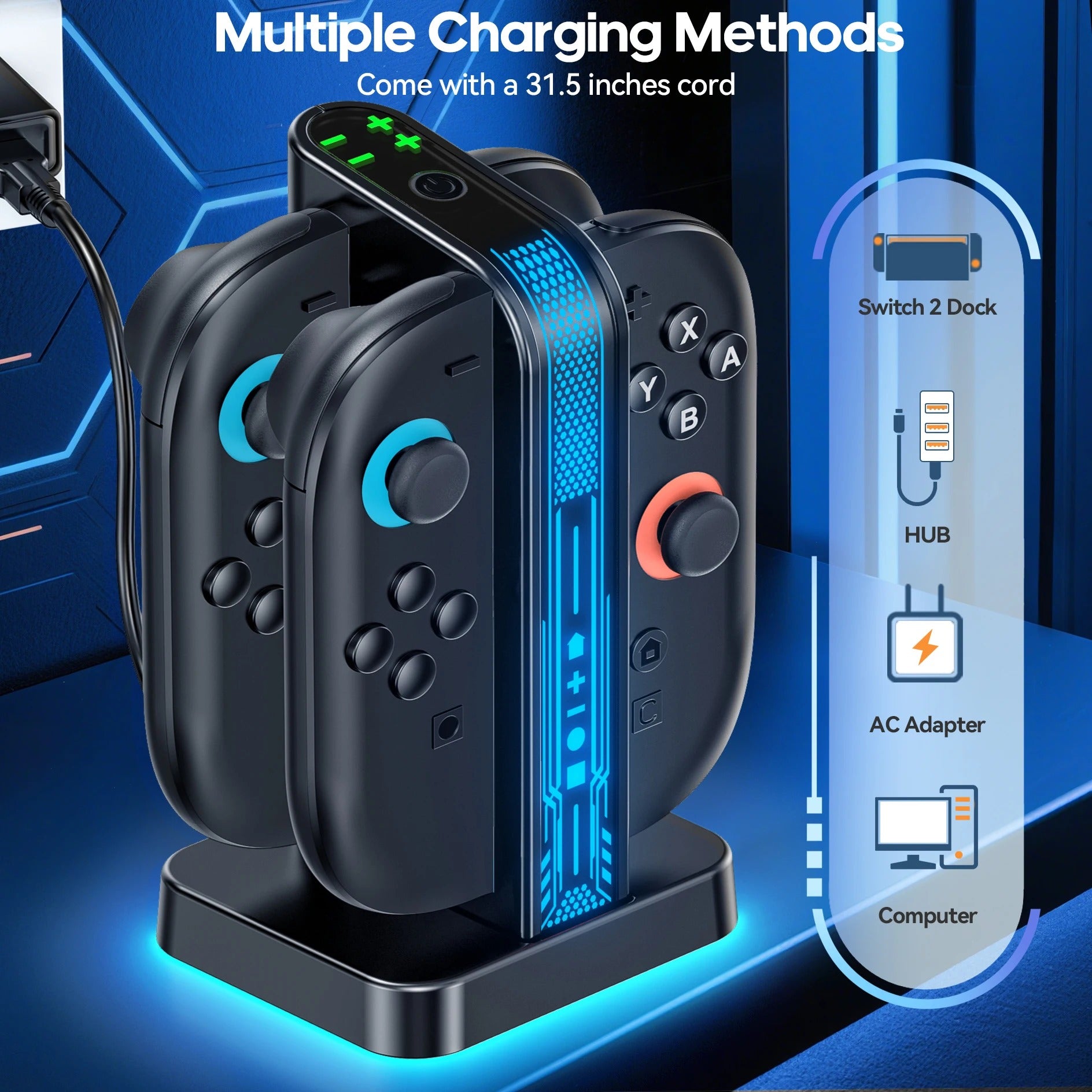 OIVO SW2 Controller Charging Dock for Nintendo Switch 2