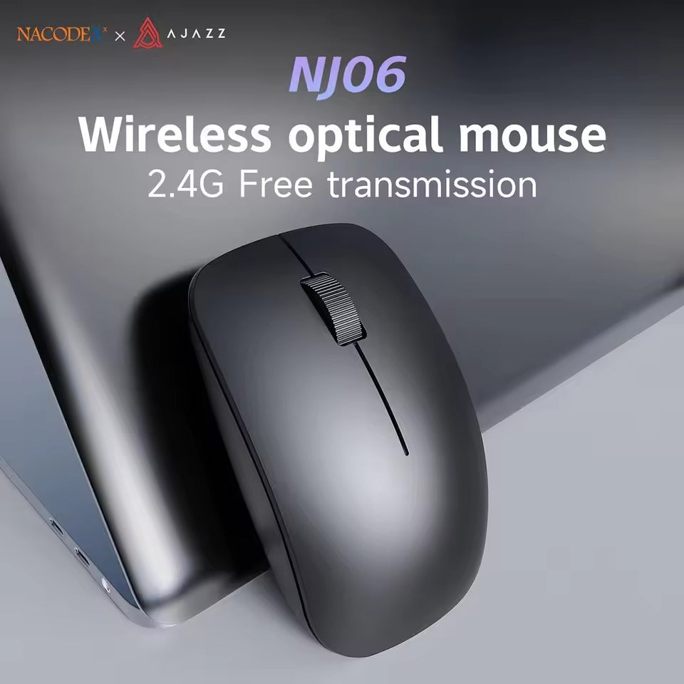 Ajazz NJ06 Wireless Gaming Mouse (Black)