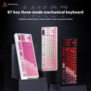 Ajazz MK87 RGB 87 Keys Hot-Swappable Mechanical Keyboard (Transparent Pink) (Pitaya Switch)