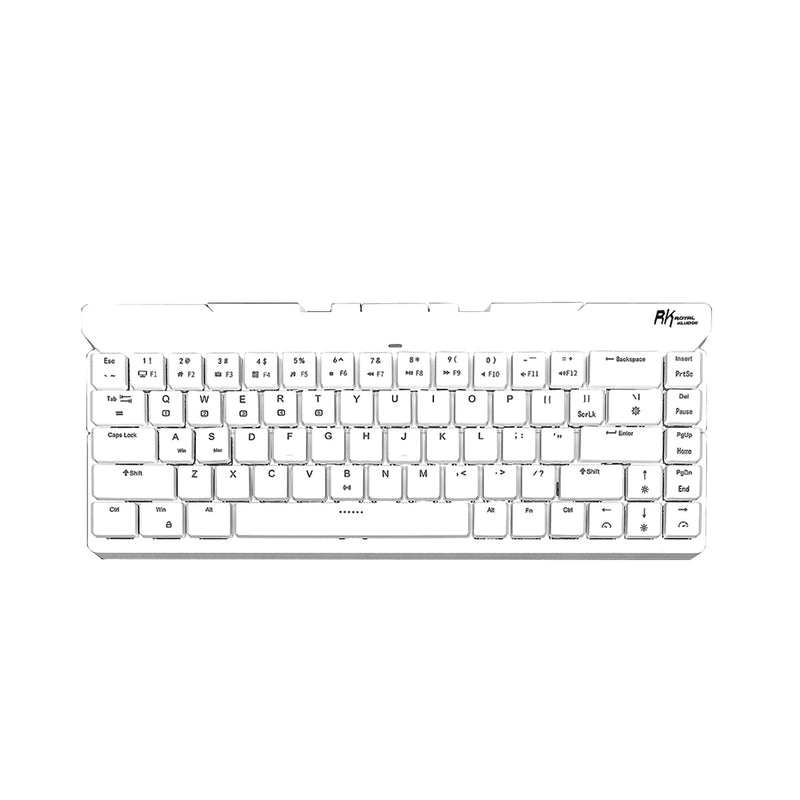 ROYAL KLUDGE RK925 DUAL-MODE FOLDABLE MECHANICAL KEYBOARD WHITE (BROWN SWITCH) - DataBlitz