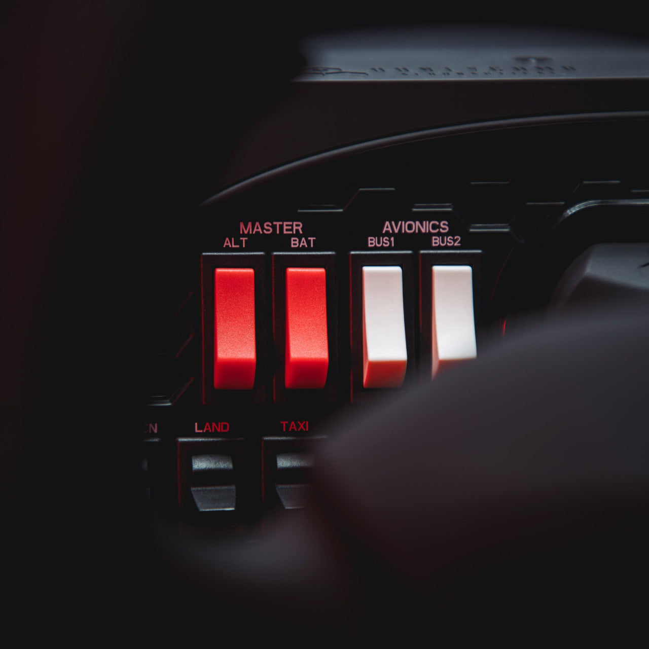 Honeycomb Alpha Flight Controls Yoke and Switch Panel