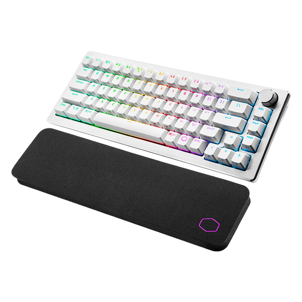 COOLER MASTER CK721 65% HYBRID WIRELESS MECHANICAL KEYBOARD WHITE (BROWN SWITCH TACTILE) - DataBlitz