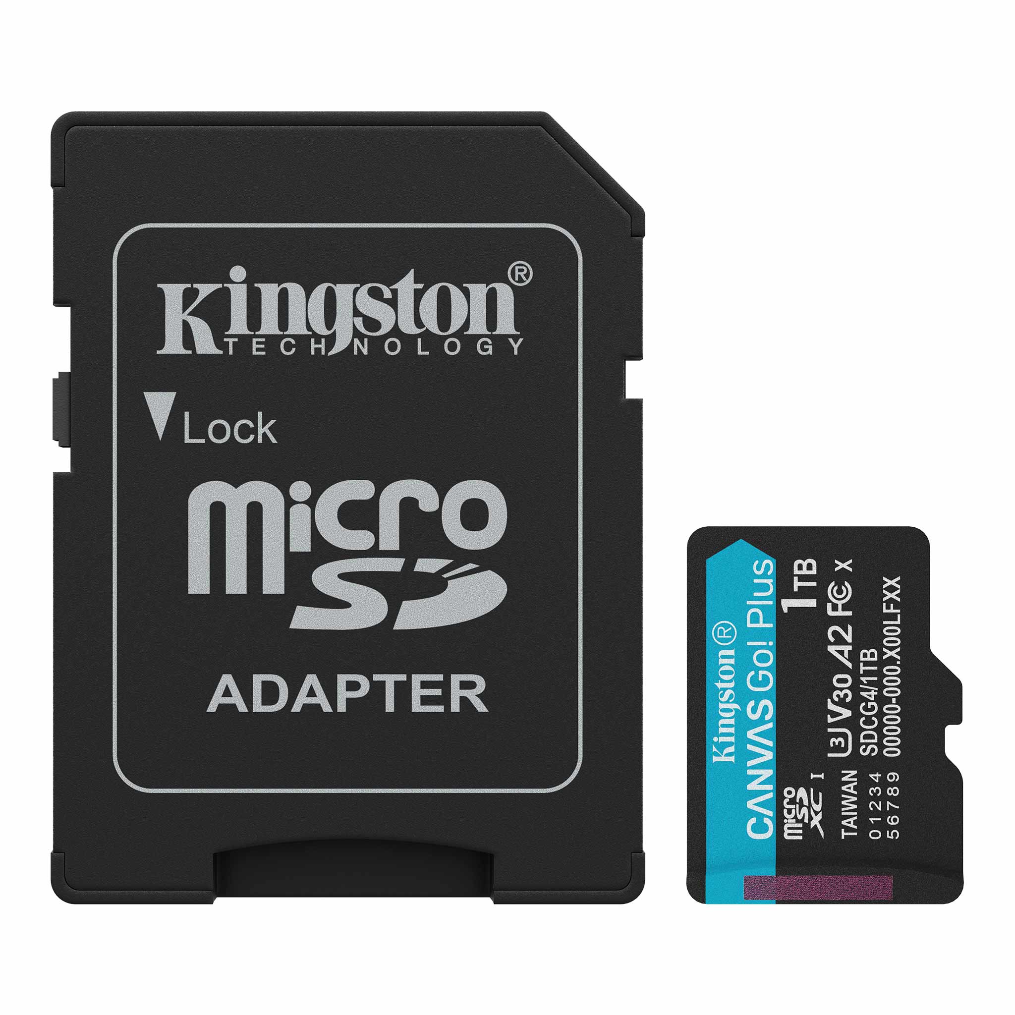 Kingston Canvas Go! Plus C10 UHS-I U3 V30 A2 200MB/s Read microSD Memory Card with SD Adapter