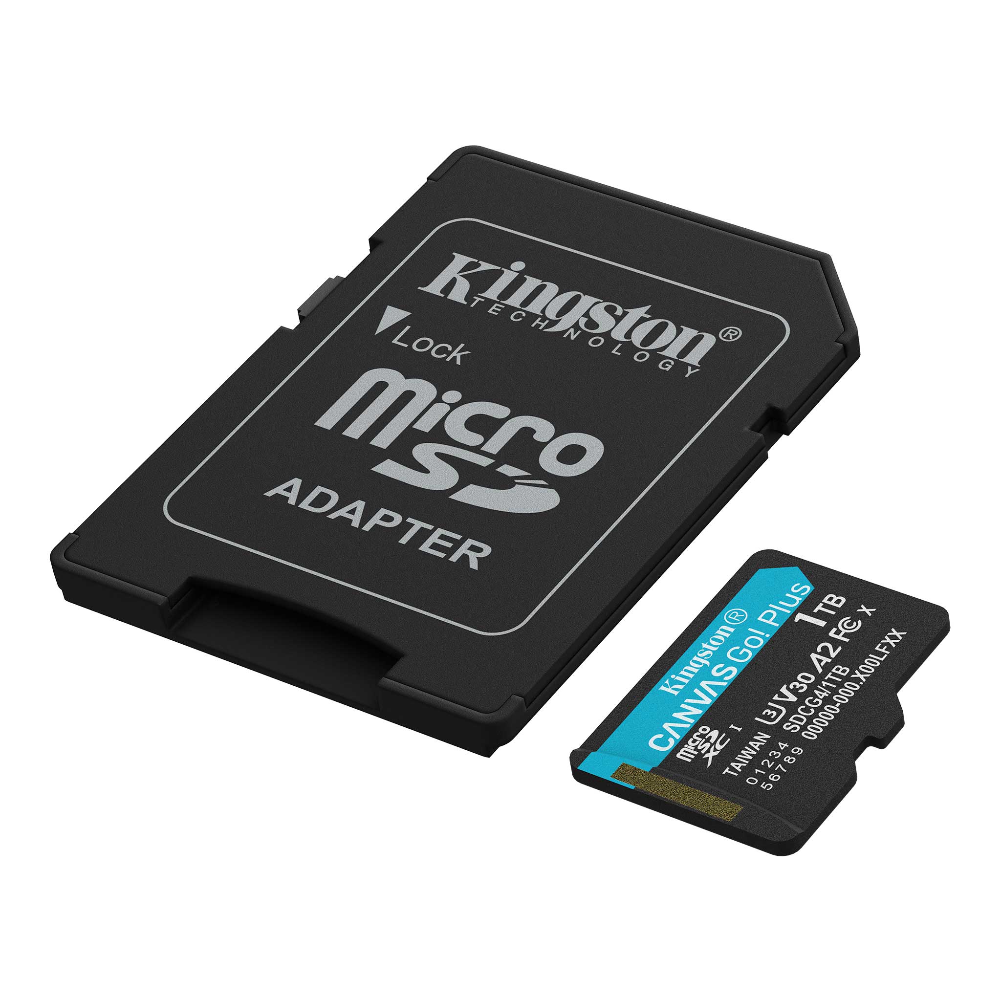 Kingston Canvas Go! Plus C10 UHS-I U3 V30 A2 200MB/s Read microSD Memory Card with SD Adapter