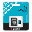 Kingston Canvas Go! Plus C10 UHS-I U3 V30 A2 200MB/s Read microSD Memory Card with SD Adapter
