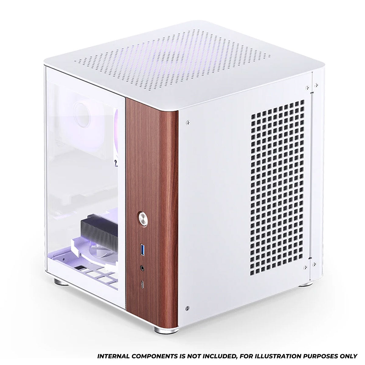 Jonsbo TK-0 ITX Separated Cabinet Computer Case (Black, White)