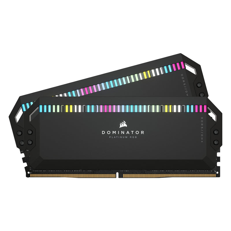 CORSAIR Dominator Platinum RGB 64GB (2x32GB) DDR5 DRAM 6600MHZ C32 Memory Kit (Black) (CMT64GX5M2B6600C32)