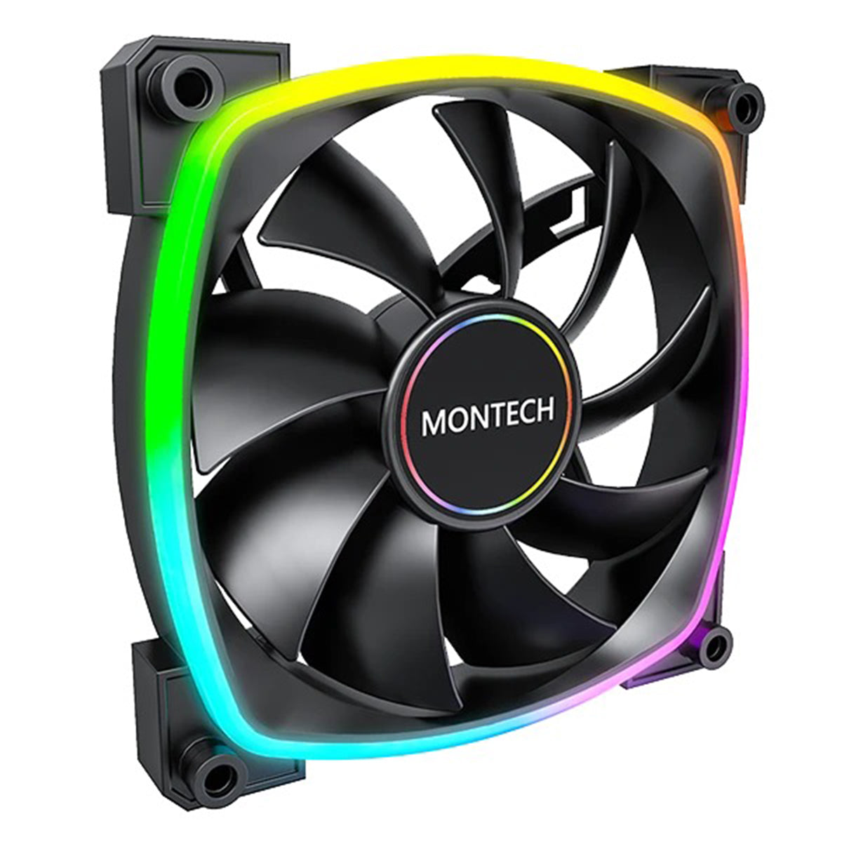 Montech AX140 PWM 140mm ARGB Reverse Single Fan Kit (Black, White)