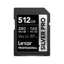Lexar Professional SILVER PRO SDXC UHS-II C10 U3 V60 280MB/s Read 160MB/s Write SD Card