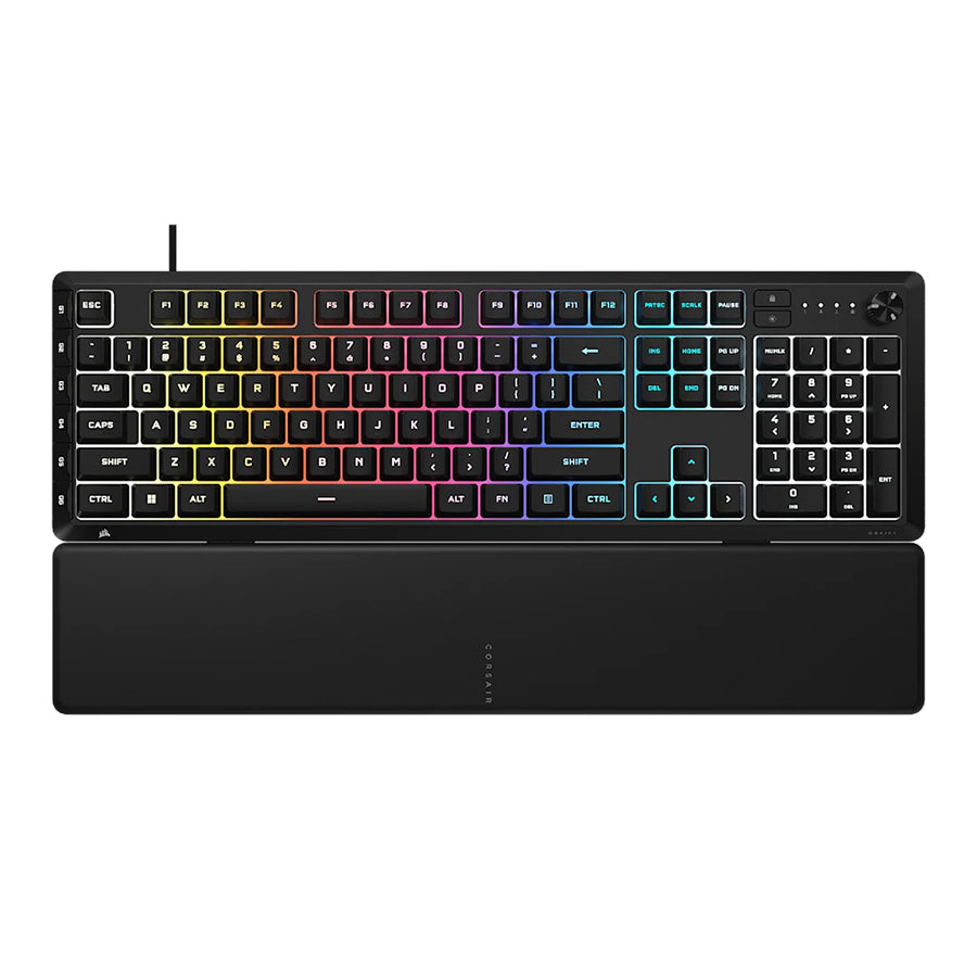 Corsair SKIFF 100 Plus RGB Wired Gaming Keyboard (Black) (CH-9226I65-NA)