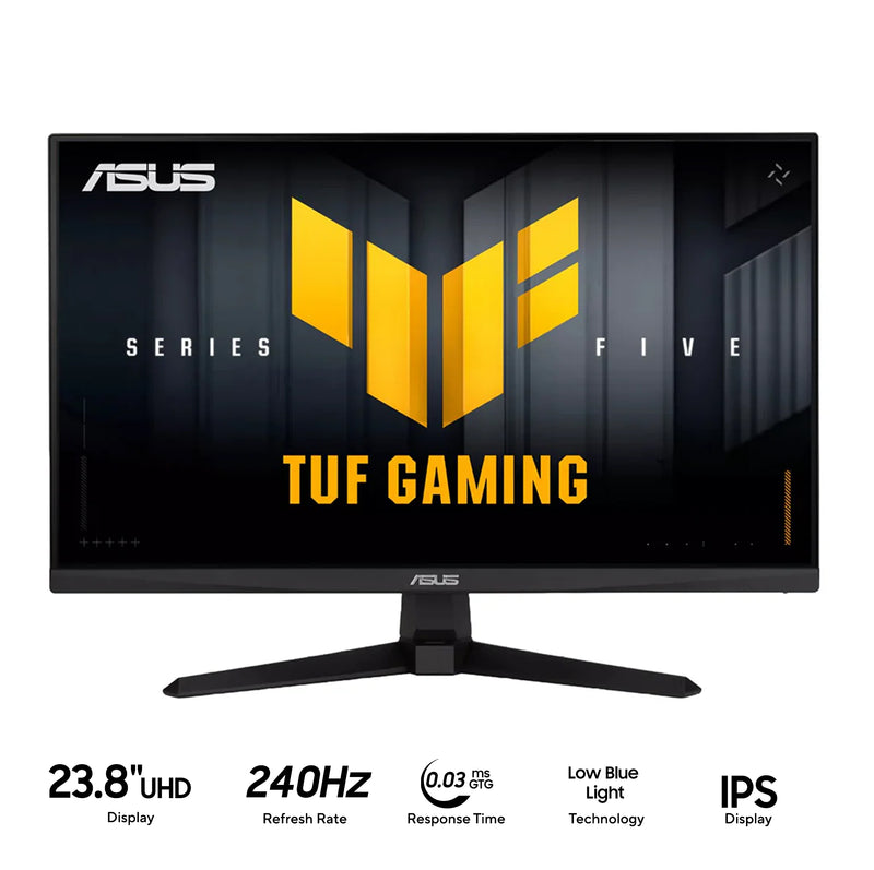 Asus TUF Gaming Series 5 VG249QM5A 23.8" FHD (1920x1080) 240Hz 1ms(GTG) 0.3ms(min.) Fast IPS Gaming Monitor with Tilt Adjustment